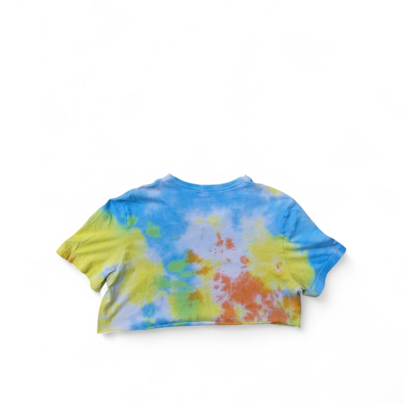Tommy Hilfiger Orange and Blue Tie-Dye Crop Top - Picture 3 of 4
